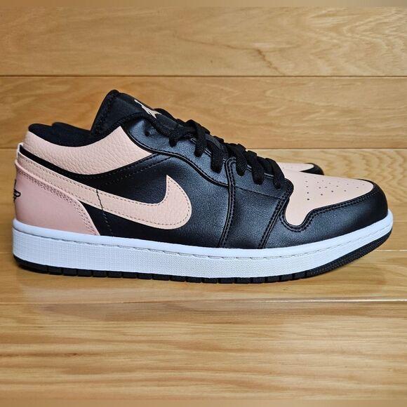 Air Jordan 1 Low Black Artic Orange White Mens Shoe Sneaker 553558-034